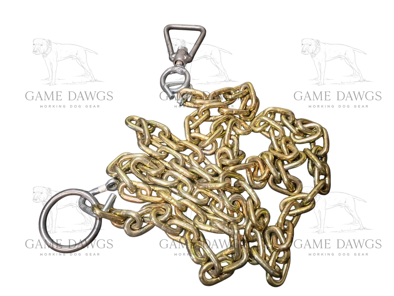 10ft 5/16" Grade 70 Game Dawgs Chain Setup - Triangular Swivel