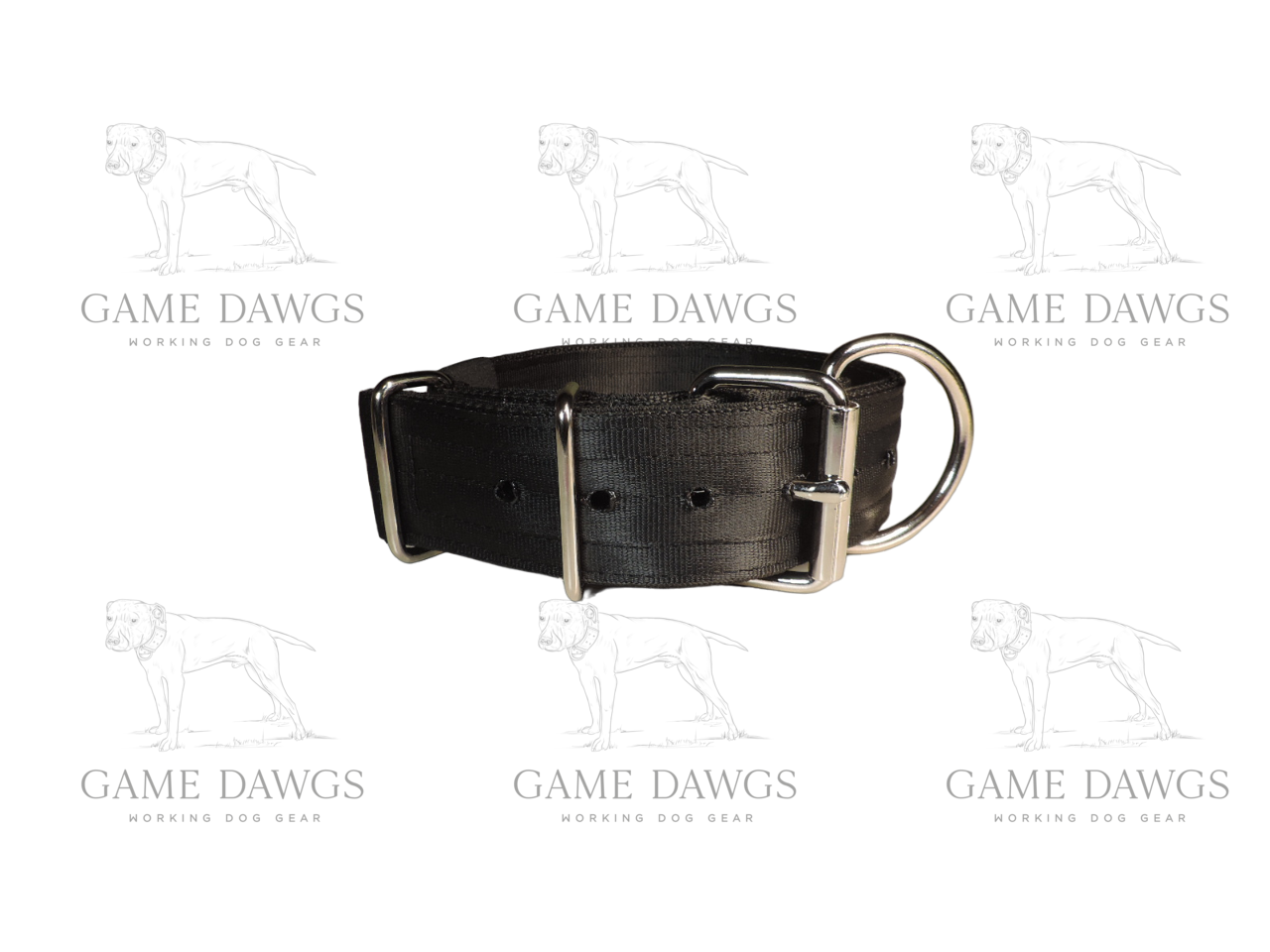 2" 5 Ply Heavy Duty Black Seatbelt Collar - Large