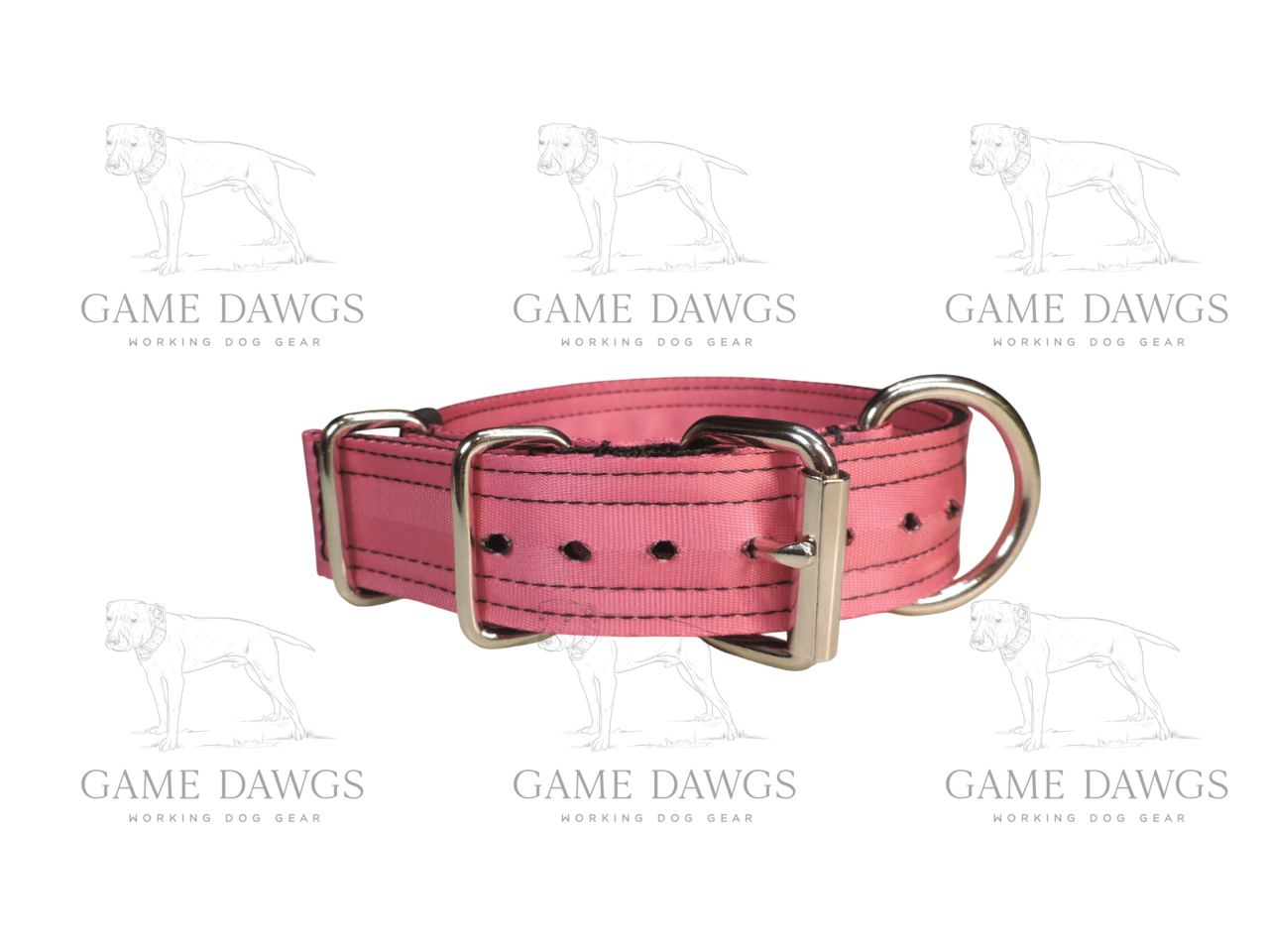 1.5" 5 Ply Heavy Duty Pink Seatbelt Collar